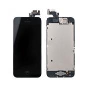 cran LCD + Vitre tactile complet sur chassis pour iPhone 5C noir 