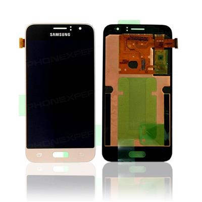 Écran LCD + Vitre tactile originale pour Samsung Galaxy J3 2016 or gold